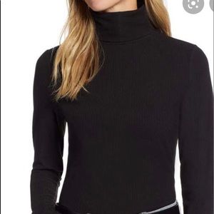 Nwot black ripped halogen turtle neck!